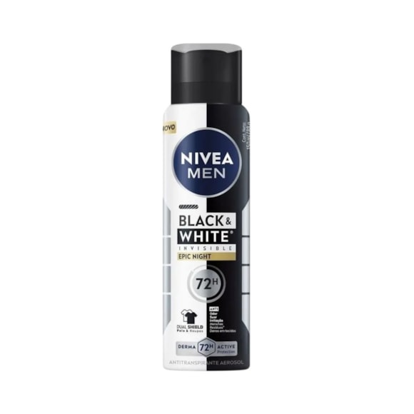 Desodorante Nivea Men Aerosol Black & White Invisible Epic Night 150ml