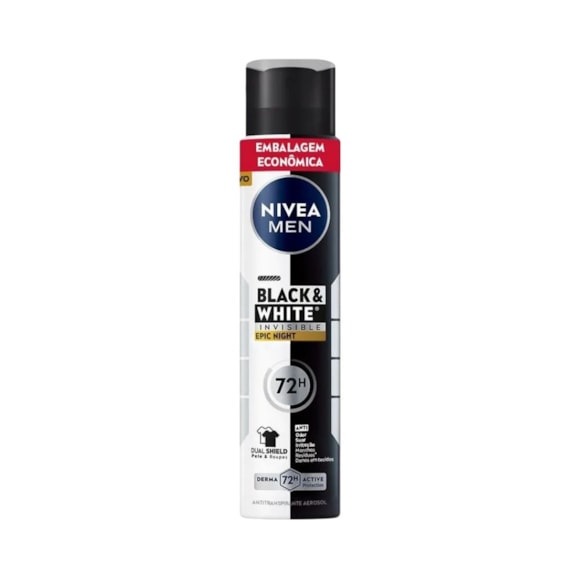 Desodorante Nivea Men Aerosol Black & White Invisible Epic Night 200ml