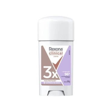 Desodorante Rexona Clinical Extra Dry Antitranspirante 96h Creme 58g