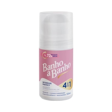 Desodorante Roll On Banho A Banho Feminino Intensive Protect 50ml