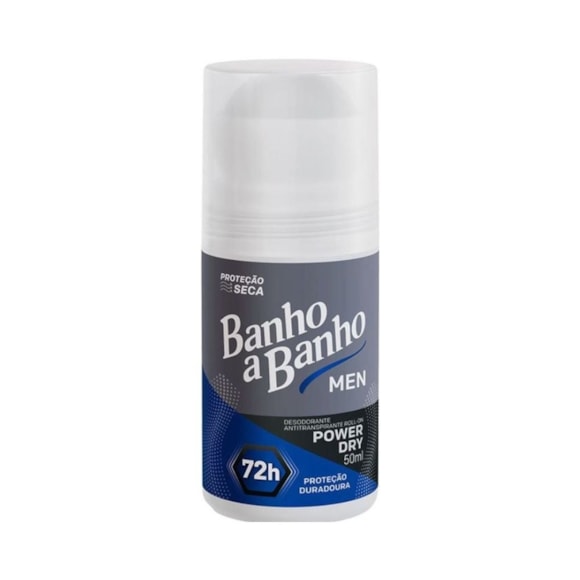 Desodorante Roll On Banho A Banho Masculino Energy Dry 50ml