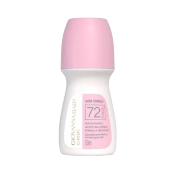 Desodorante Roll On Giovanna Baby Classic Rosa 50ml