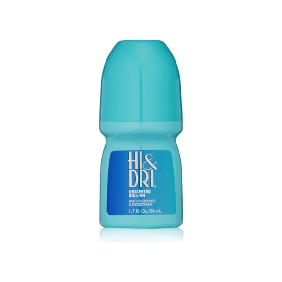 Desodorante Roll On Hi e Dri Unscented Azul 50ml