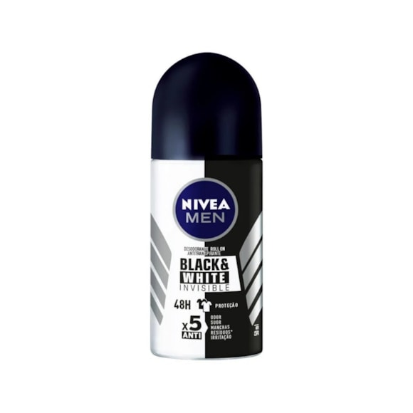 Desodorante Roll On Nivea For Men Black e White Power 50ml