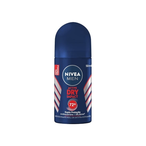 Desodorante Roll On Nivea For Men Dry Impact 72h 50ml