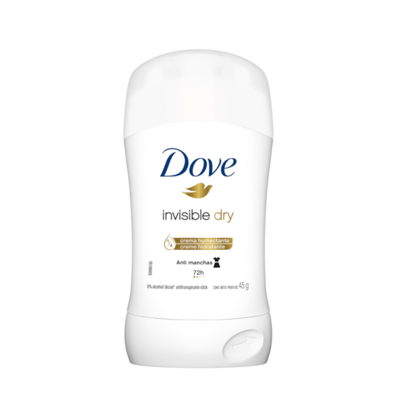 Desodorante Stick Dove Feminino Invisible Dry 45g