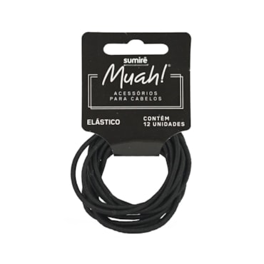 Elástico Muah Sem Metal Preto
