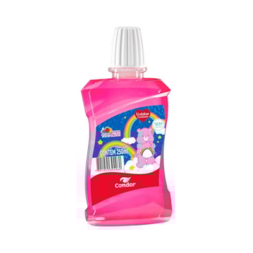 Enxaguante Bucal Condor Tutti-Frutti Ursinhos Carinhosos Rosa 250ml