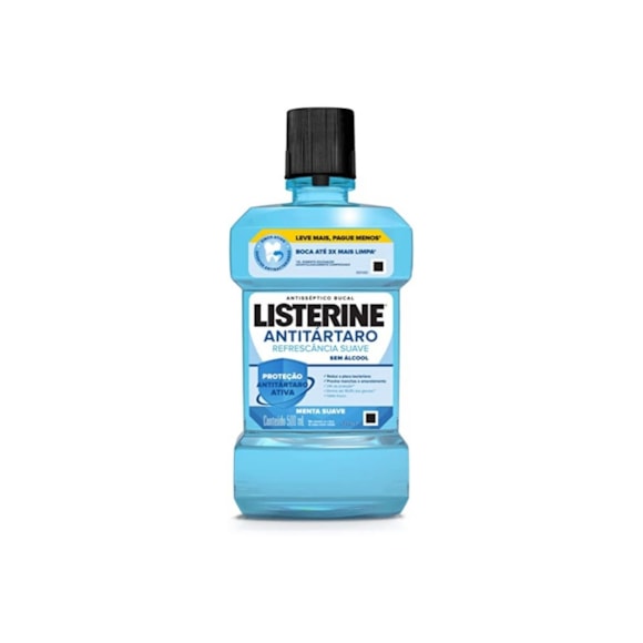 Enxaguante Bucal Listerine Antitártaro Control Zero Álcool 500ml