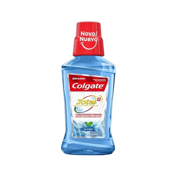 Enxaguatório Bucal Colgate Total 12 Clean Mint 250ml