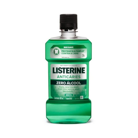Enxaguatório Bucal Listerine Anticaries Zero Álcool 500ml