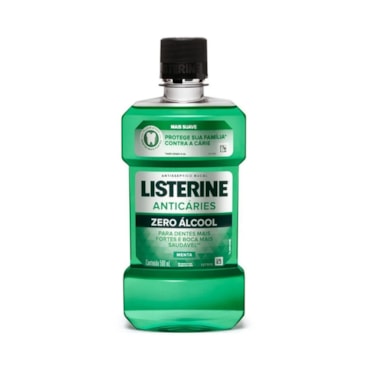 Enxaguatório Bucal Listerine Anticaries Zero Álcool 500ml