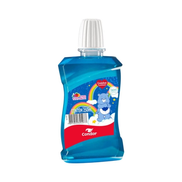 Enxague Bucal Condor Tutti-Frutti Ursinhos Carinhosos Azul 250ml