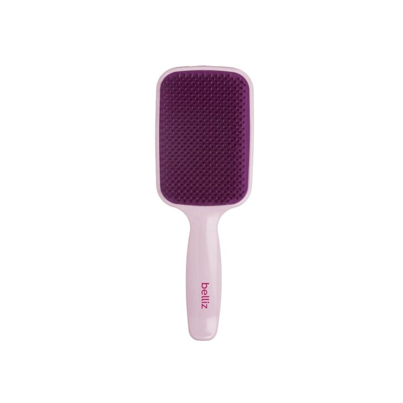 Escova Cabelo Belliz Flex Raquete Rosa
