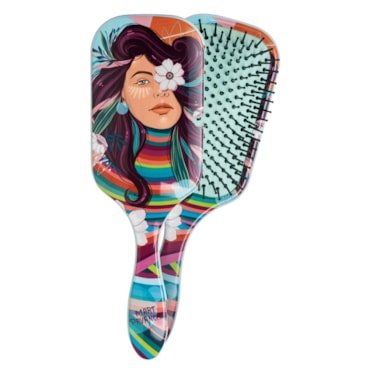 Escova De Cabelo Belliz Raquete Florescer 463