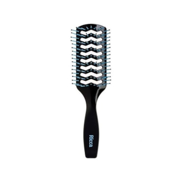 Escova De Cabelo Ricca Style Black Ventilada