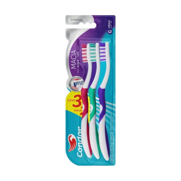 Escova Dental Condor Dynamic Leve 3 Pague 2