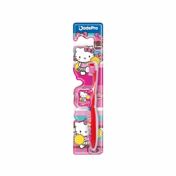Escova Dental Infantil Jadepro Hello Kitty Macia