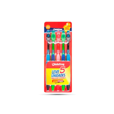 Escova Dental Jadepro Popmax Macia com 5Un
