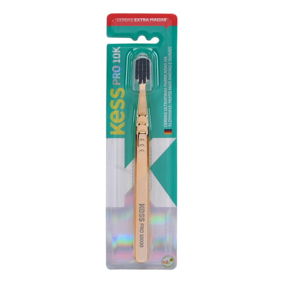 Escova Dental Kess Pro 10k Metallic Gold Extra Macia
