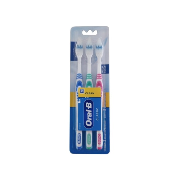 Escova Dental Oral B Classic 40 Macia Lv3 Pg2
