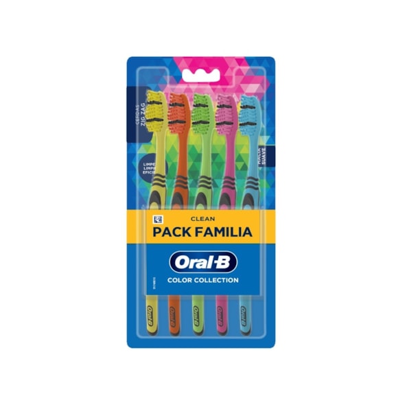 Escova Dental Oral B Indicator Color Pack Familiar C/5Un