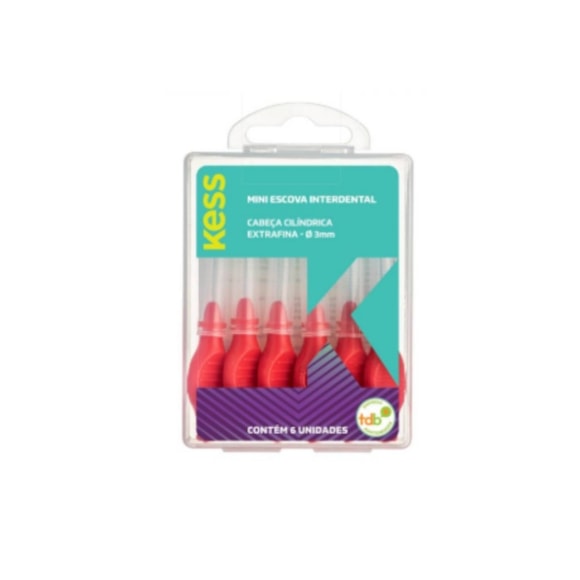Escova Dentes Kess Mini Escova Cilndrica 3mm C/6 2005
