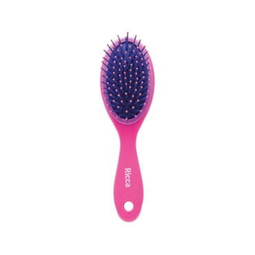 Escova Ricca Oval Colors Midi Rosa