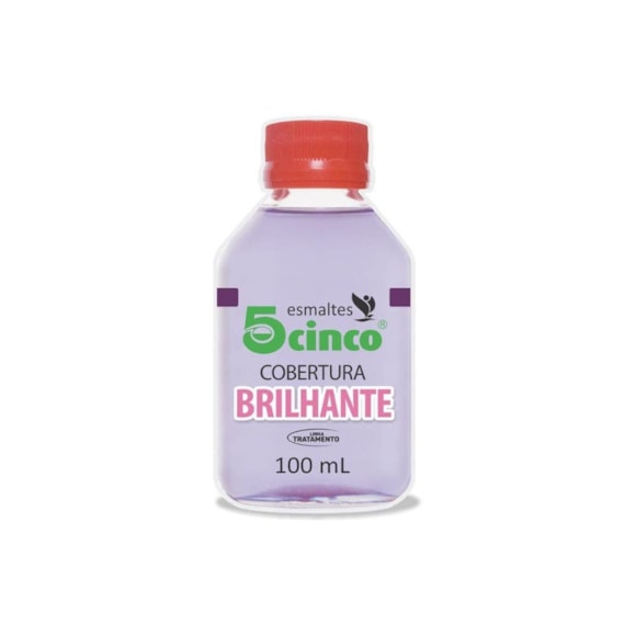 Esmalte 5 Cinco Cobertura Brilhante Secagem Rapida 