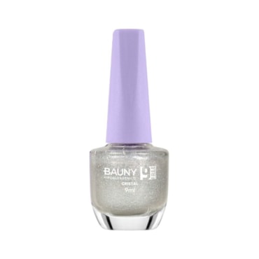 Esmalte Bauny Cosméticos Glitter Cristal 9free 9ml