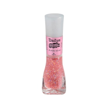 Esmalte Dailus Babado e Gliteria A Mãe Ta On