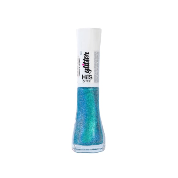 Esmalte Glitter 5Free Diamante Multichrome Oceano Hits 8ml