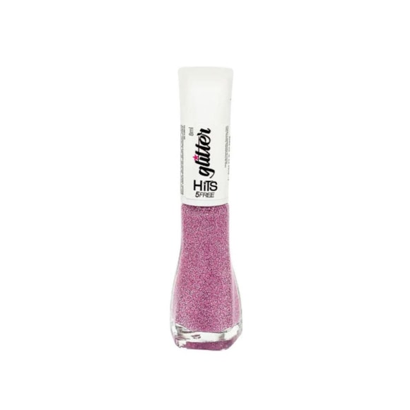 Esmalte Hits 5Free Glitter Coleção Diamante Sakura 8ml
