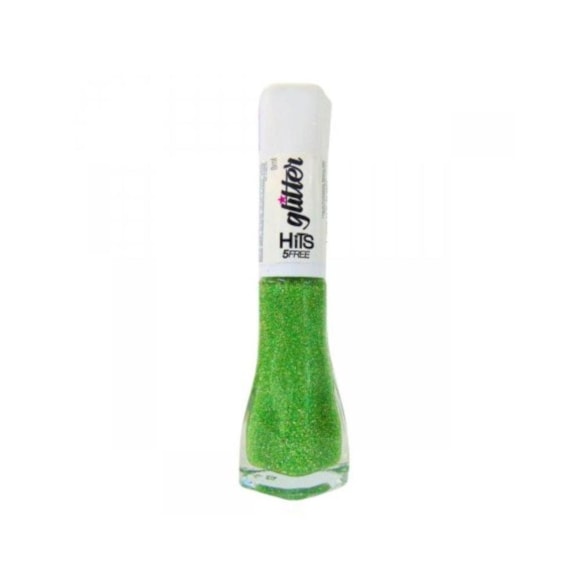 Esmalte Hits 5Free Glitter Coleção Diamante Verde Aurora 8ml