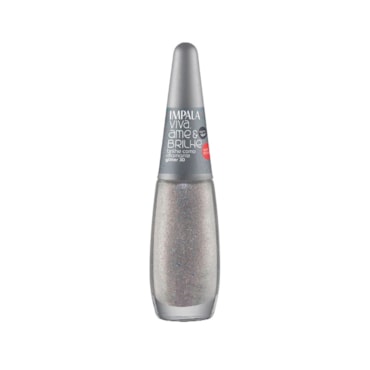 Esmalte Impala Glitter Coleção Viva Ame e Brilhe Brilhe Como Diamante