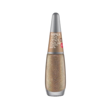 Esmalte Impala Glitter Coleção Viva Ame e Brilhe Comemore a Vida