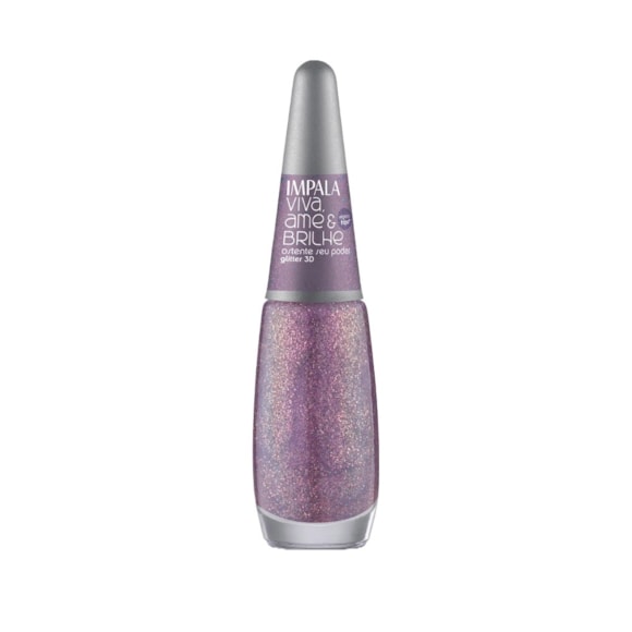 Esmalte Impala Glitter Coleção Viva Ame e Brilhe Ostente Seu Poder