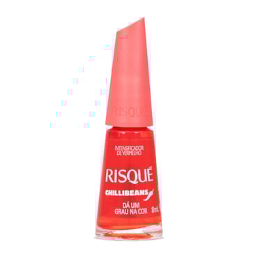 Esmalte Intensificador de Vermelho Risqué & Chilli Beans Dá Um Grau na Cor