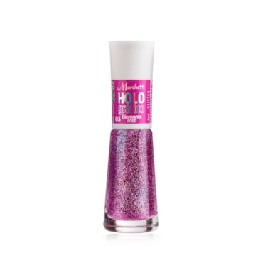 Esmalte Marchetti Holográfico Diamante Rosa