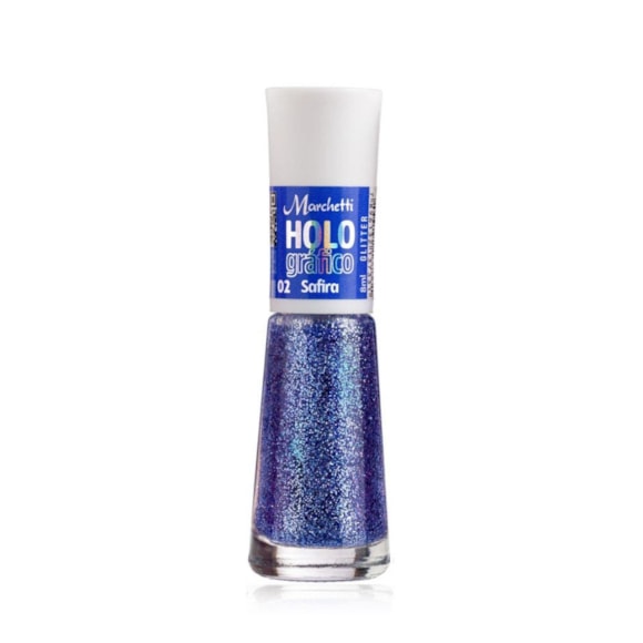 Esmalte Marchetti Holográfico Safira