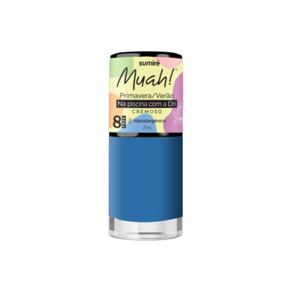 Esmalte Muah! Cremoso Primavera/Verão Na Piscina Com A Dri 7ml