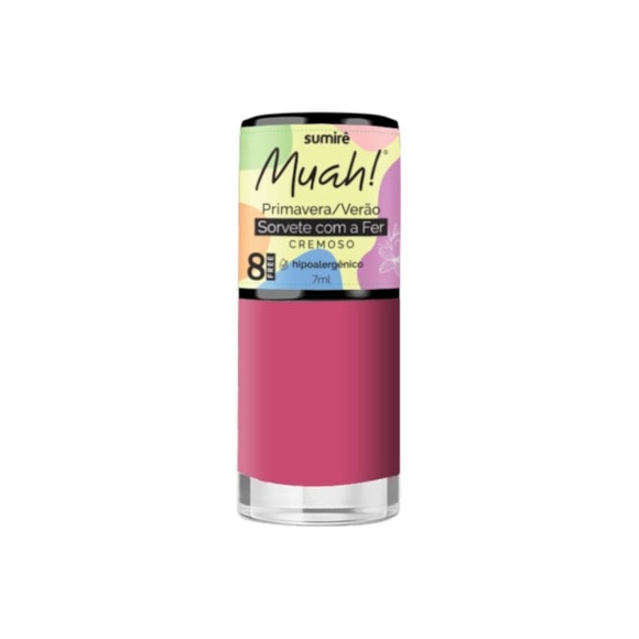 Esmalte Muah! Cremoso Primavera/Verão Sorvete Com A Fer 7ml