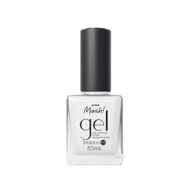 Esmalte Muah Gel Branco N.1 8,5ml