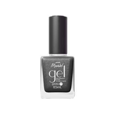 Esmalte Muah Gel Preto N.1 8,5ml