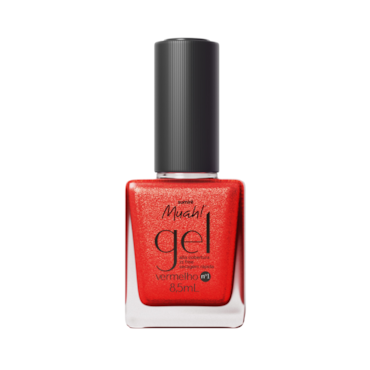 Esmalte Muah Gel Vermelho N.1 8,5ml