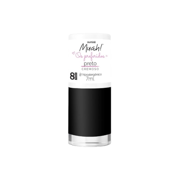 Esmalte Muah! Os preferidos Preto