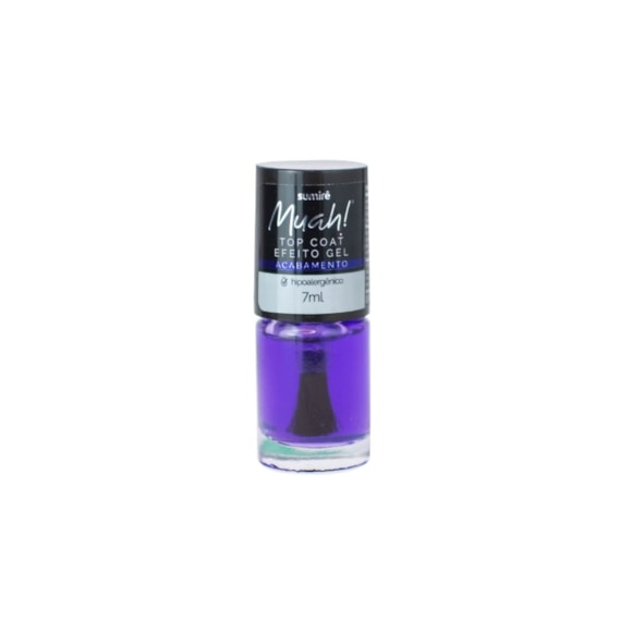 Esmalte Muah! Top Coat Efeito Gel