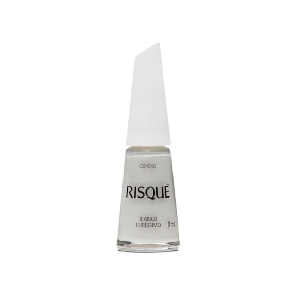 Esmalte Risqué Branco Cremoso Branco Puríssimo 8ml