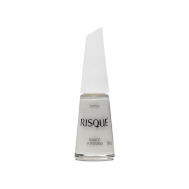 Esmalte Risqué Branco Cremoso Branco Puríssimo 8ml