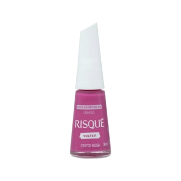 Esmalte Risqué Cremoso Cripto Rosa 8ml